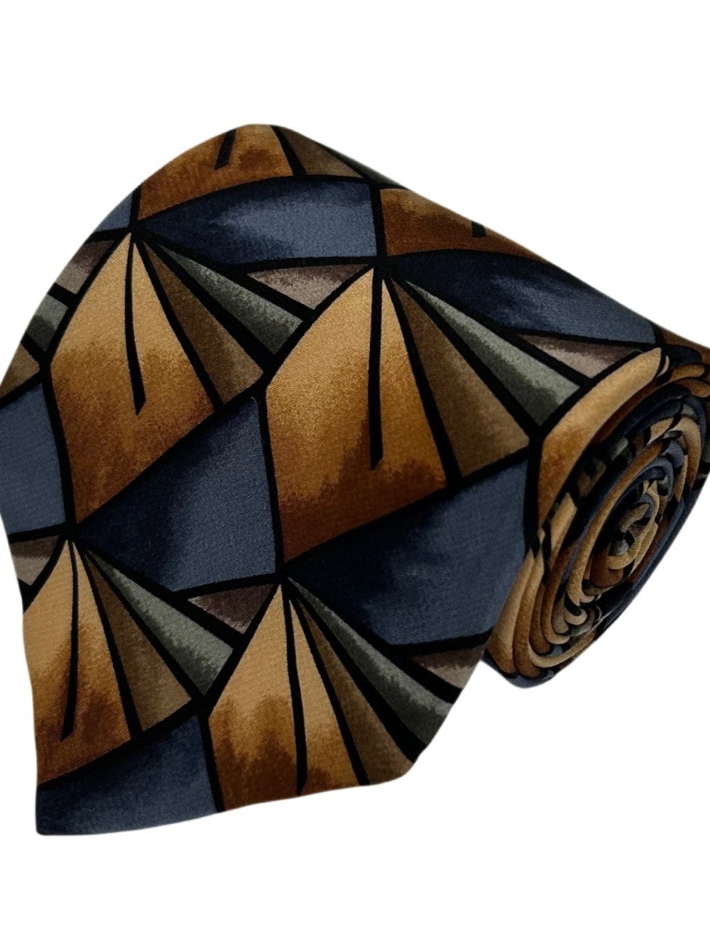 Grateful Dead Wings Third Set Gray Gold Black Silk Necktie Tie